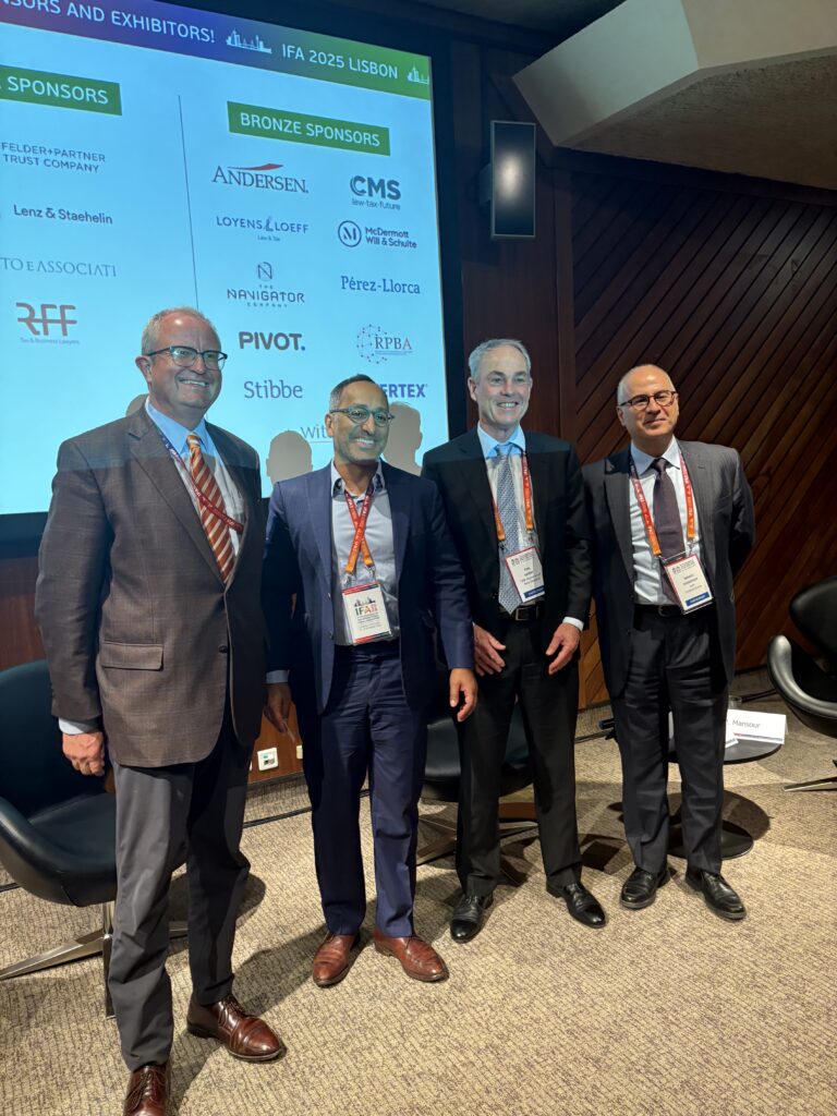 at the IFA Congress in Lisbon. With over 2,000 participants from governments, businesses, and academia took part at the IFA Congress. It is at the forefront on shaping fiscal policy discussions.